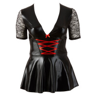 Kleid schwarz/rot XL