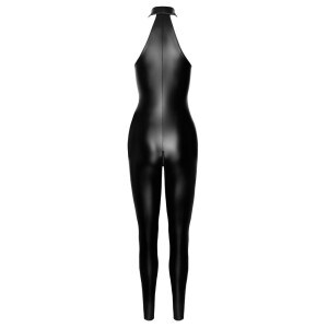 Noir Powerwetlook Strass Overall