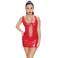 Lack Kleid rot S