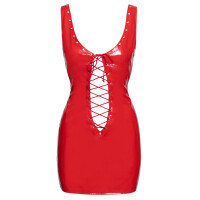 Lack Kleid rot S