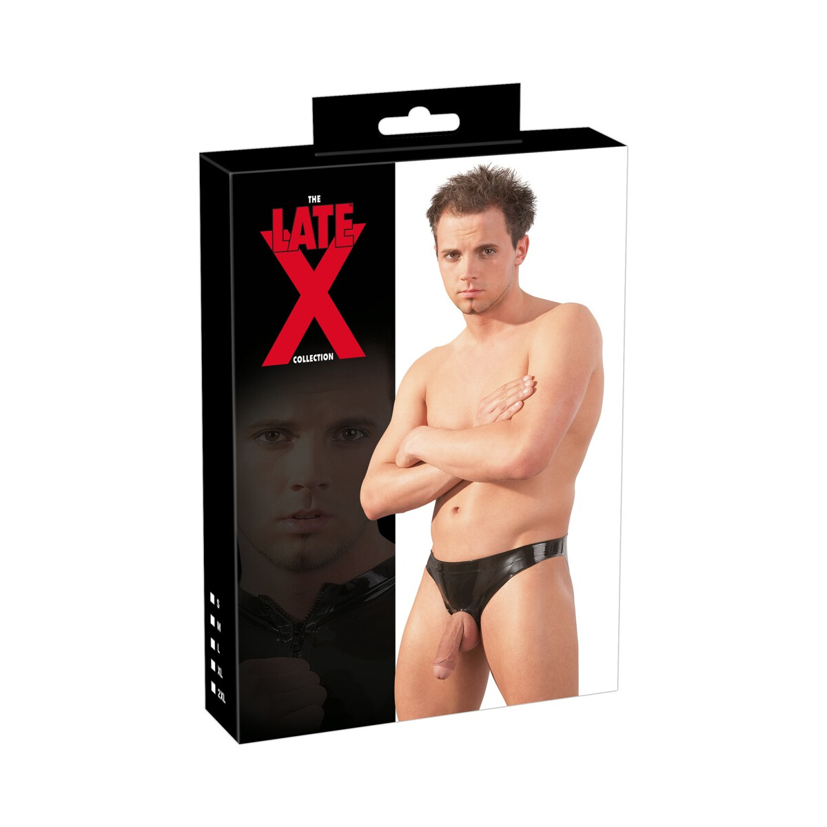 Latex Herren Slip box