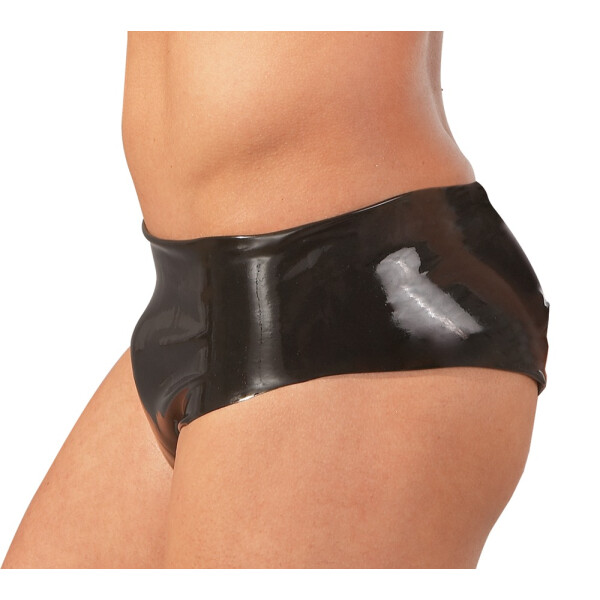 Latex Herren Slip schwarz M/L