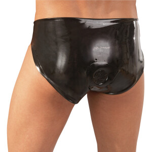 Latex Herren Slip schwarz M/L