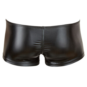 Herren Pants mit 2 Reißverschlüssen - Glänzend - Schwarz