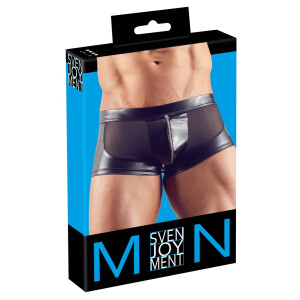 Herren Pants aus Wetlook und Powernet - Mit Reißverschluss - Schwarz