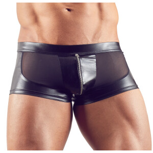 Herren Pants aus Wetlook und Powernet - Mit Reißverschluss - Schwarz