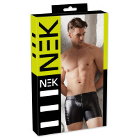 Herren-Pants im Biker-Style mit Reißverschluss - Matt-Look - Schwarz
