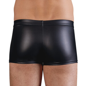 Herren Pants im Mattlook mit Schnürungen - Schwarz