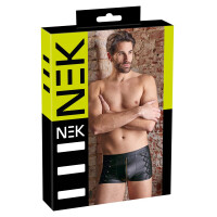 Herren Pants im Mattlook mit Schnürungen - Schwarz