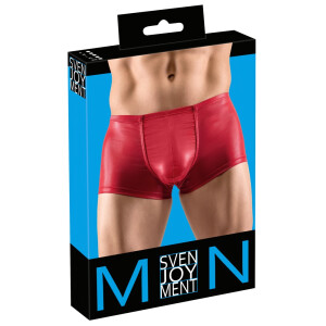 Pants im knallroten Glanzlook