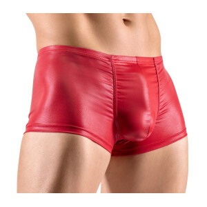 Pants im knallroten Glanzlook
