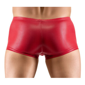 Pants im knallroten Glanzlook