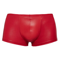 Pants im knallroten Glanzlook