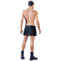 Herren Rock im Gladiator-Style mit Tasche - Schwarz