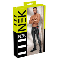 Herren Hose Schwarz/Rot S