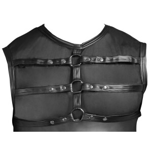 Herren Top im Mattlook mit Powernet - Schwarz