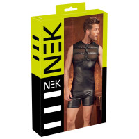 Herren Top im Mattlook mit Powernet - Schwarz