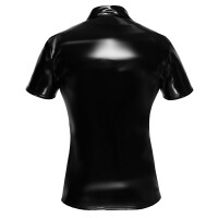 Lack-Poloshirt mit halbem Arm - Elastisch