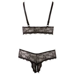 Soft-BH und Riostring ouvert aus Spitze - Schwarz - Bis Größe 4XL