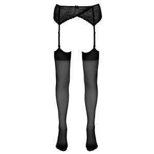 Straps-Strümpfe zum Anclipsen - Größe XS bis M - Schwarz