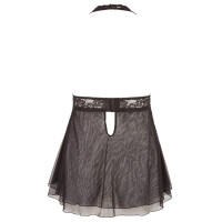 Babydoll mit Spitze und Neckholder - Schwarz - Ab Größe XL