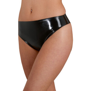 Damen Slip aus Latex - Schwarz