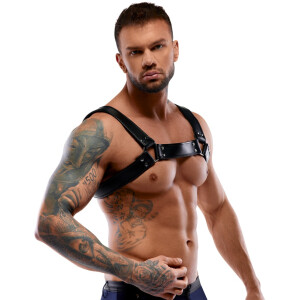 Leder-Harness - Brustgeschirr mit verstellbaren Verschlüssen