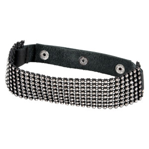 Bad Kitty Halsband mit Strass - Schwarz