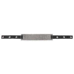 Bad Kitty Halsband mit Strass - Schwarz