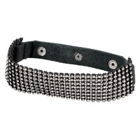 Bad Kitty Halsband mit Strass - Schwarz