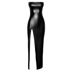 Noir Diva - Langes Tube-Kleid im Powerwetlook
