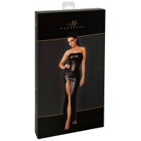Noir Diva - Langes Tube-Kleid im Powerwetlook