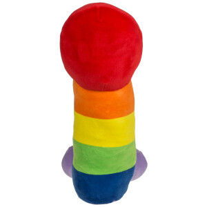 Plüsch-Penis Regenbogen 30 cm