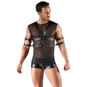 Herren Shirt & Brust-Harness im Set