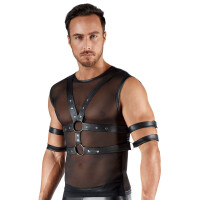 Herren Shirt & Brust-Harness im Set
