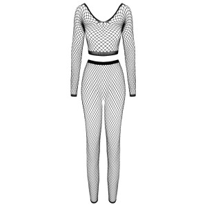 Langarm-Top und Ouvert-Leggings
