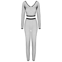 Langarm-Top und Ouvert-Leggings