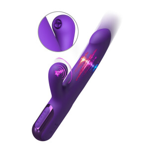 Fantasy For Her Super Sonix Thruster Rabbitvibrator mit Stoßfunktion und Leck-Zungen