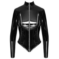 Black Level - Jacke aus Lack - Schwarz
