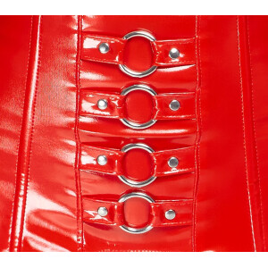 Strapsgürtel aus Lack - ROT