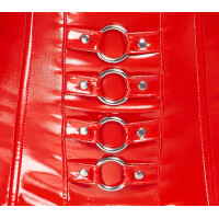 Strapsgürtel aus Lack - ROT