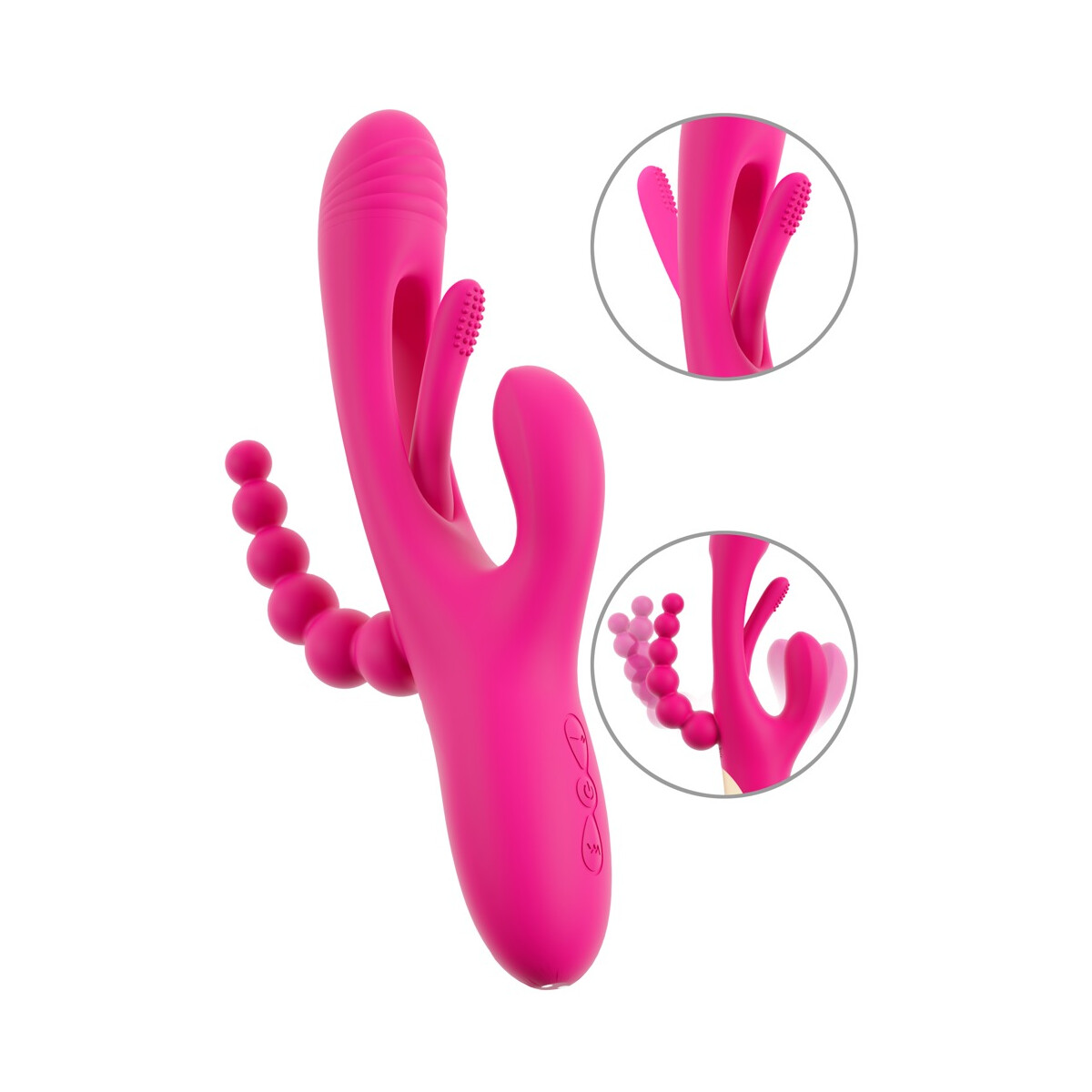 Sweet Smile Triple-Vibrator mit Flicking box