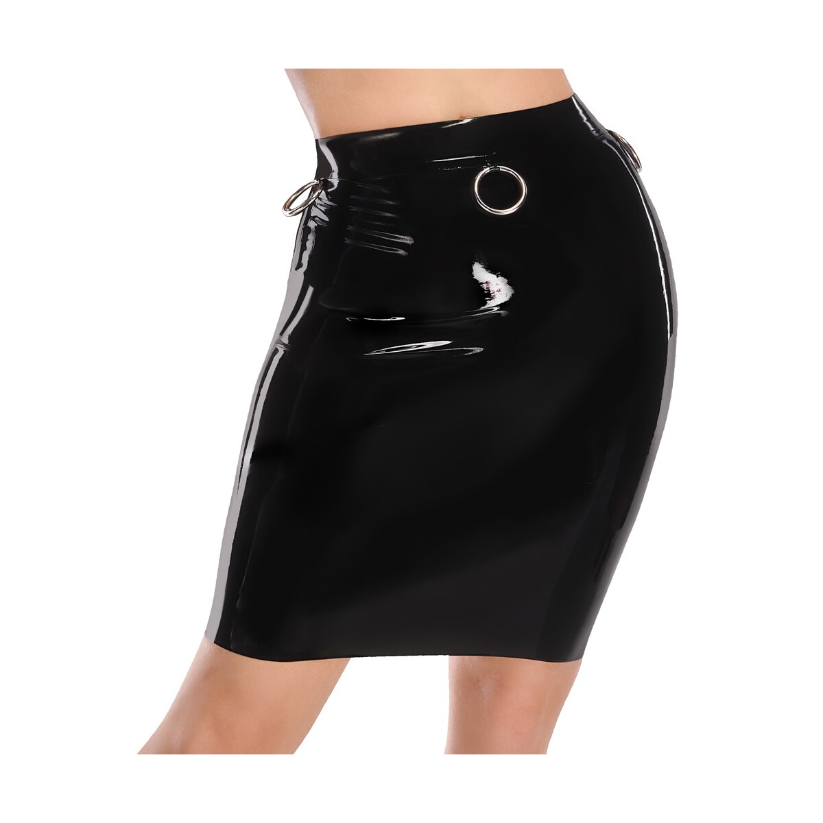 Rock aus Latex mit Fesselringen! box