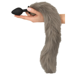 Fluffy Analplug mit langem Schweif