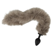 Fluffy Analplug mit langem Schweif