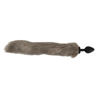 Fluffy Analplug mit langem Schweif