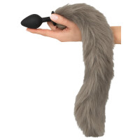 Fluffy Analplug mit langem Schweif