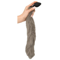 Fluffy Analplug mit langem Schweif
