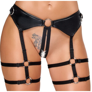 Bondage-Dessous-Set im Schwarzen -  Mattlook
