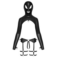 Bondage-Dessous-Set im Schwarzen -  Mattlook